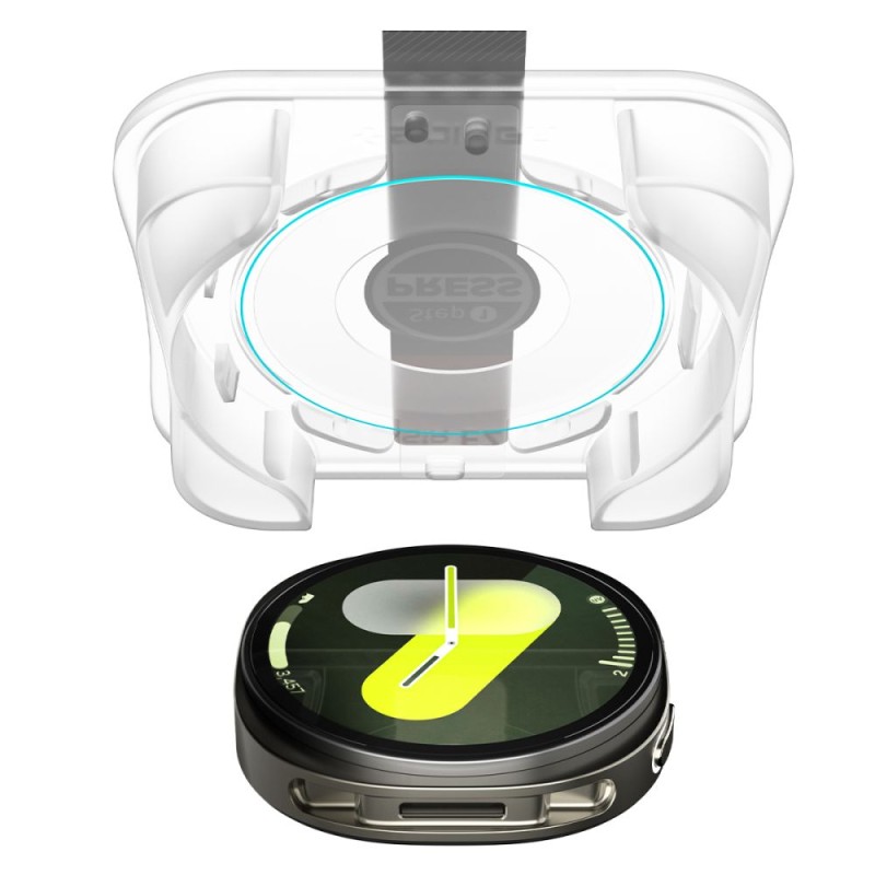 Spigen Glas.TR “EZ-FIT” 2-PACK закалено стъкло за Galaxy Watch 8 (44 mm) – Clear - Spigen Glas.TR “EZ-FIT” 2-PACK закалено стъкло за Galaxy Watch 8 (44 mm) – Clear - 8800283310061-AGL09876