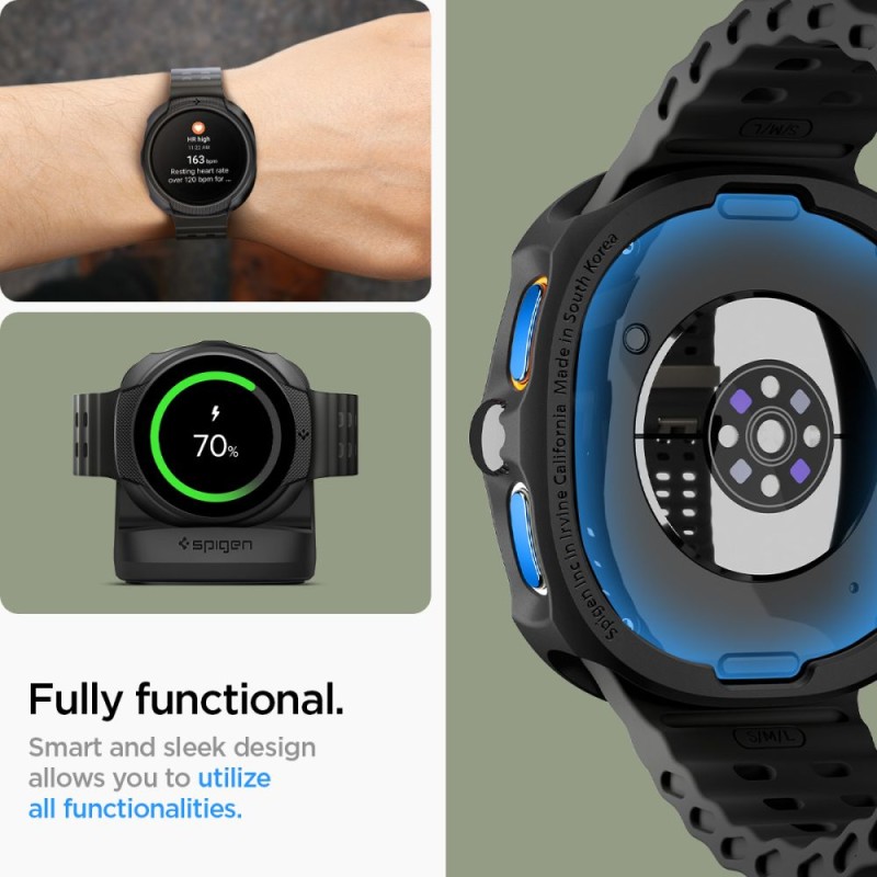 SPIGEN Liquid Air за Samsung Galaxy Watch 8 (40 мм) – матово черно - SPIGEN Liquid Air за Samsung Galaxy Watch 8 (40 мм) – матово черно - 8800283311341-ACS09840