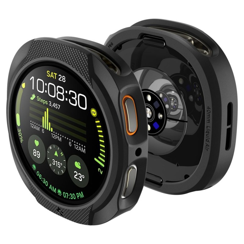 SPIGEN Liquid Air за Samsung Galaxy Watch 8 (40 мм) – матово черно - SPIGEN Liquid Air за Samsung Galaxy Watch 8 (40 мм) – матово черно - 8800283311341-ACS09840