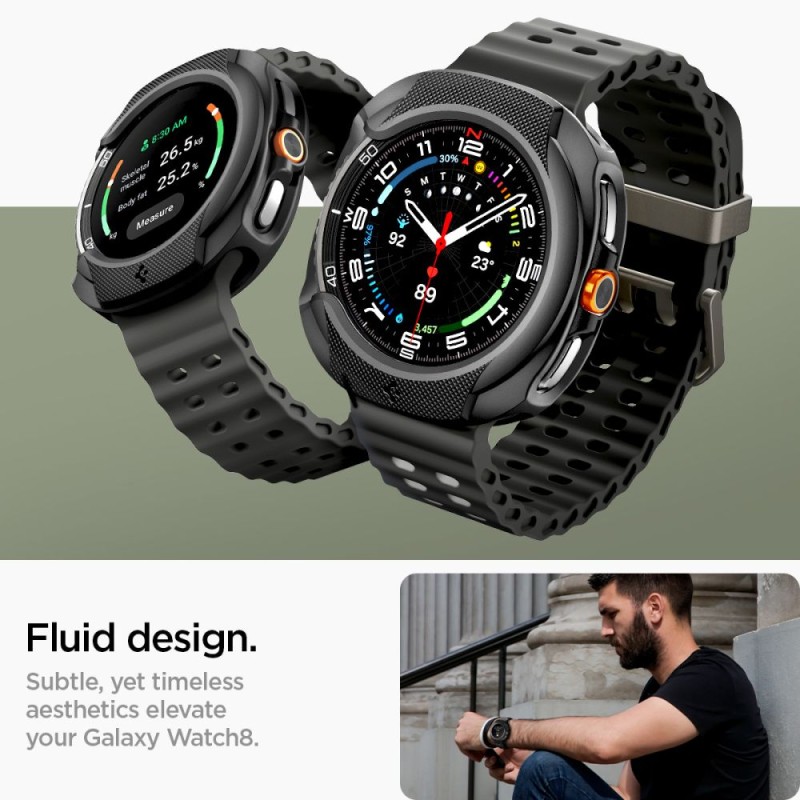 Spigen Liquid Air кейс за Samsung Galaxy Watch 8 Classic (46 mm) – матово черно - 8800283311358-ACS09841