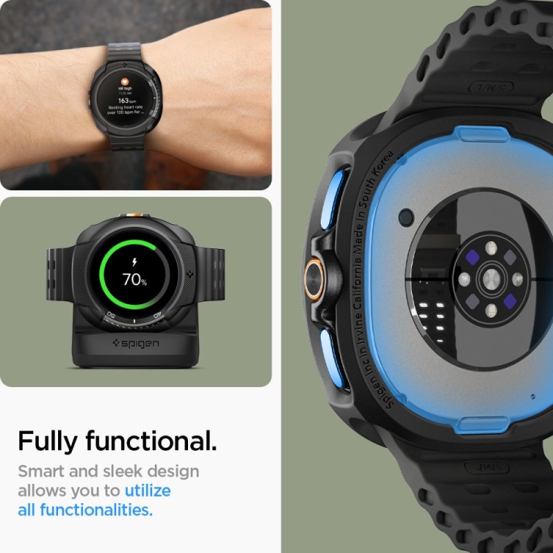 Spigen Liquid Air кейс за Samsung Galaxy Watch 8 Classic (46 mm) – матово черно - 8800283311358-ACS09841