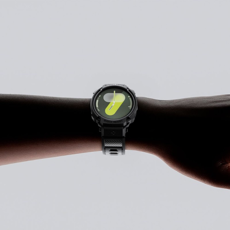 Spigen Rugged Armor Pro за Samsung Galaxy Watch 8 (44 мм) – Матово черно - 8800283311396-ACS10007