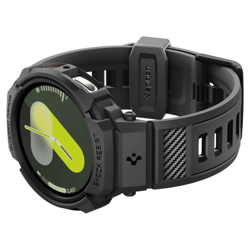 Spigen Rugged Armor Pro за Samsung Galaxy Watch 8 (44 мм) – Матово черно - 8800283311396-ACS10007