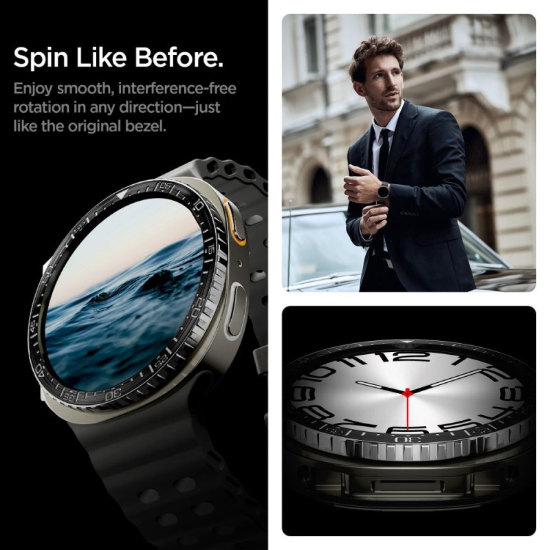 SPIGEN Bezel Tune Diver за Samsung Galaxy Watch 8 (44 мм) Черен - 8800283311402-ACS10008