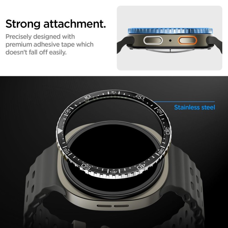 SPIGEN Bezel Tune Diver за Samsung Galaxy Watch 8 (44 мм) Черен - 8800283311402-ACS10008