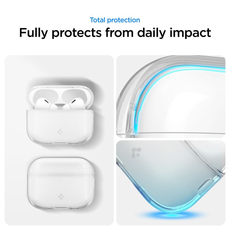 SPIGEN Liquid Crystal калъф за Apple AirPods Pro 3 Crystal Clear - SPIGEN Liquid Crystal калъф за Apple AirPods Pro 3 Crystal Clear - 8800283311518-ACS10019
