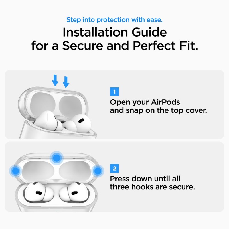 SPIGEN Liquid Crystal калъф за Apple AirPods Pro 3 Crystal Clear - SPIGEN Liquid Crystal калъф за Apple AirPods Pro 3 Crystal Clear - 8800283311518-ACS10019