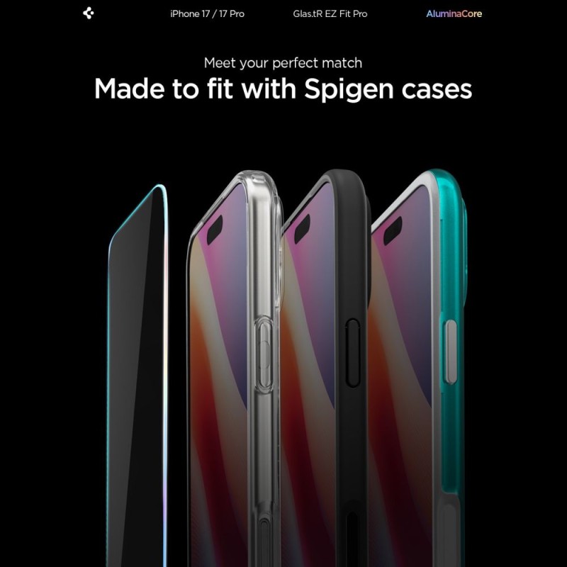 Spigen Glas.tR EZ Fit Pro AC закалено стъкло IPHONE 16 Pro / 17 / 17 Pro (Clear) - Spigen Glas.tR EZ Fit Pro AC закалено стъкло IPHONE 16 Pro / 17 / 17 Pro (Clear) - 8800283312294-AGL10097