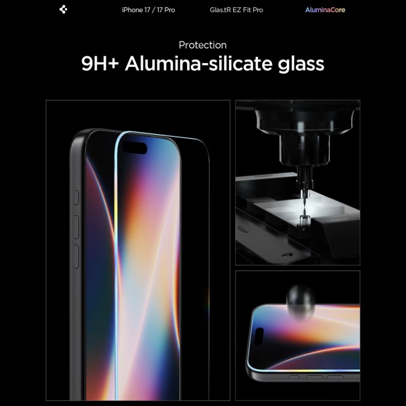 Spigen Glas.tR EZ Fit Pro AC закалено стъкло IPHONE 16 Pro / 17 / 17 Pro (Clear) - Spigen Glas.tR EZ Fit Pro AC закалено стъкло IPHONE 16 Pro / 17 / 17 Pro (Clear) - 8800283312294-AGL10097