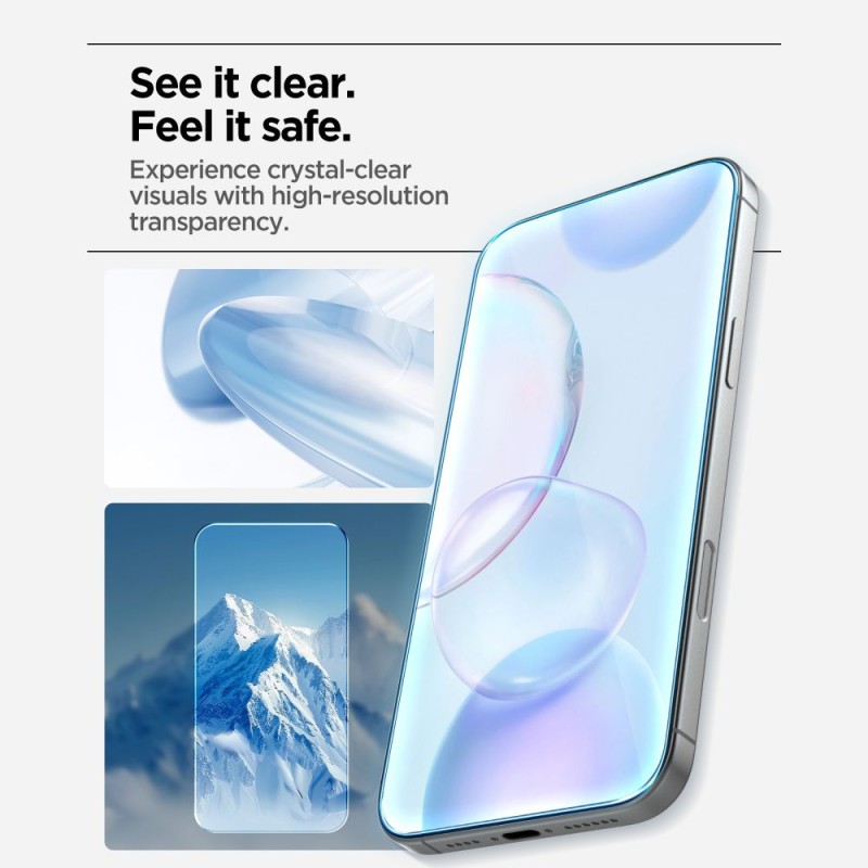 Spigen ALM Glas.tR AlignMaster Slim закалено стъкло за iPhone 17 Pro Max (Clear) – 3 бр. (SKU: 8800283312317-AGL10099) - Spigen ALM Glas.tR AlignMaster Slim закалено стъкло за iPhone 17 Pro Max (Clear) – 3 бр. (SKU: 8800283312317-AGL10099) - 8800283312317-AGL10099