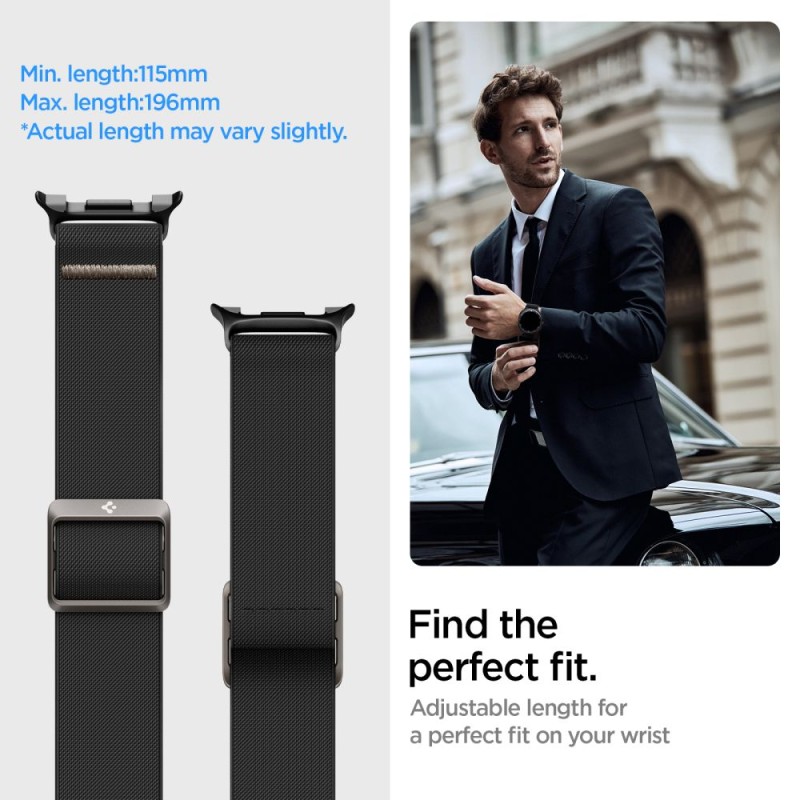 SPIGEN LITE FIT за Samsung Galaxy Watch 8 / Classic (40 / 44 / 46 мм) BLACK - SPIGEN LITE FIT за Samsung Galaxy Watch 8 / Classic (40 / 44 / 46 мм) BLACK - 8800283312508-AMP10117
