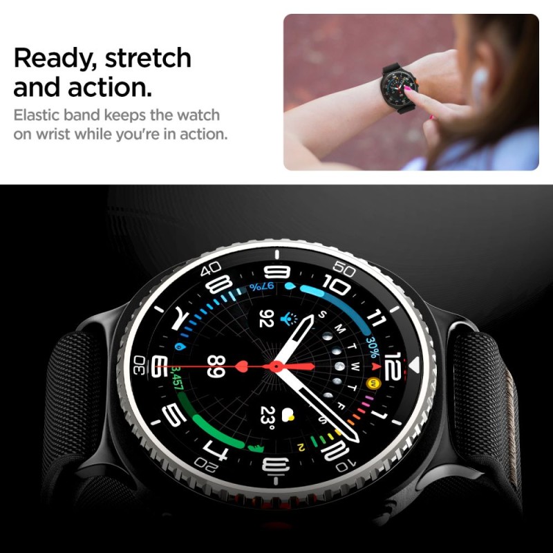 SPIGEN LITE FIT за Samsung Galaxy Watch 8 / Classic (40 / 44 / 46 мм) BLACK - SPIGEN LITE FIT за Samsung Galaxy Watch 8 / Classic (40 / 44 / 46 мм) BLACK - 8800283312508-AMP10117