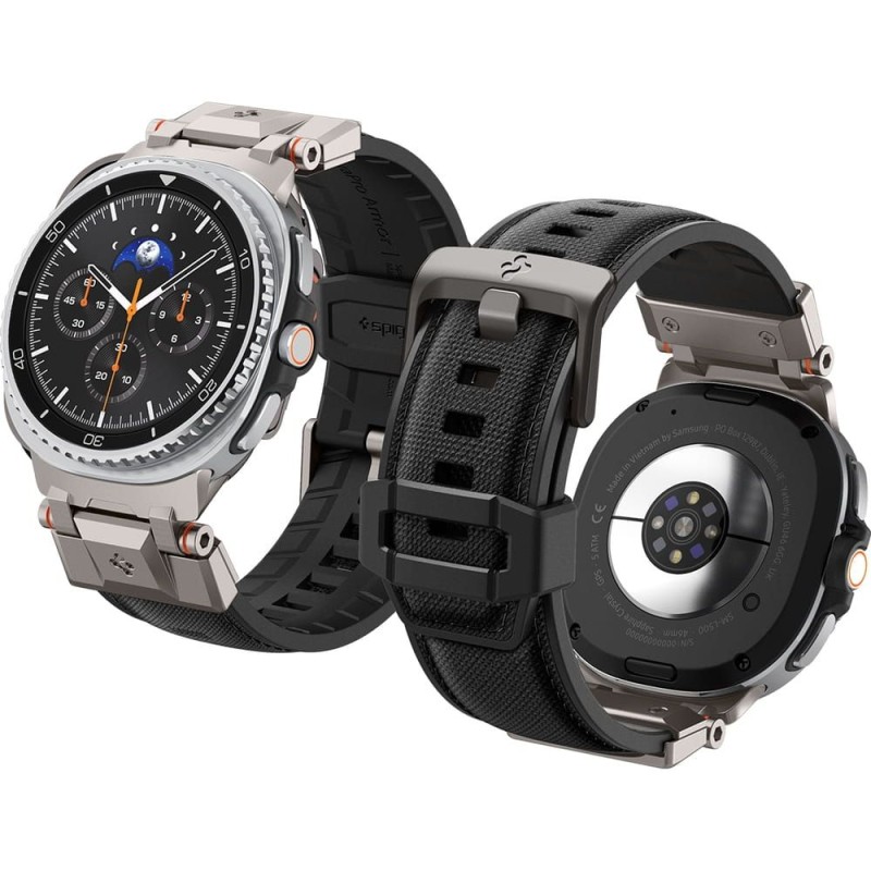 Spigen DuraPro Armor каишка за Samsung Galaxy Watch 8 / 9 / Classic (40 / 44 / 46 mm) черна Spigen DuraPro Armor каишка за Samsung Galaxy Watch 8 / 9 / Classic (40 / 44 / 46 mm) черна