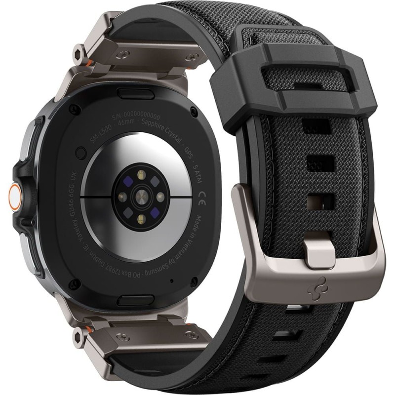 Spigen DuraPro Armor каишка за Samsung Galaxy Watch 8 / 9 / Classic (40 / 44 / 46 mm) черна Spigen DuraPro Armor каишка за Samsung Galaxy Watch 8 / 9 / Classic (40 / 44 / 46 mm) черна