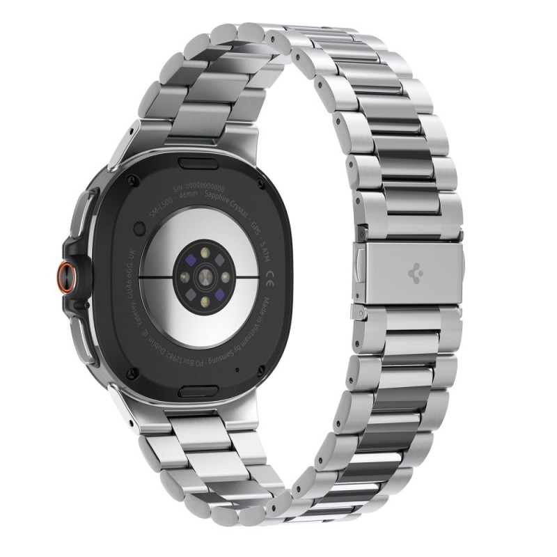 Spigen Modern Fit Band за Samsung Galaxy Watch 8 / Watch 9 / Classic (40 / 44 / 46 мм) Silver - 8800283312539-AMP10120