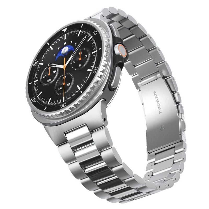 Spigen Modern Fit Band за Samsung Galaxy Watch 8 / Watch 9 / Classic (40 / 44 / 46 мм) Silver - 8800283312539-AMP10120