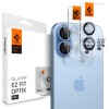 Spigen Optik Pro Glass „Ez Fit” протектори за камера 2 броя за iPhone 16 / 16 Plus / 17 (Blue) - 8800283312621-AGL10129