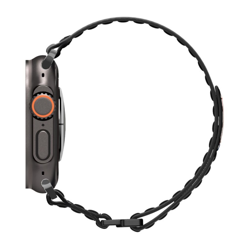 SPIGEN WBF0 каишка за Apple Watch 8 / 9 / 10 / 11 / SE / Ultra (44 / 45 / 46 / 49 мм) черна - SPIGEN WBF0 каишка за Apple Watch 8 / 9 / 10 / 11 / SE / Ultra (44 / 45 / 46 / 49 мм) черна - 8800283312751-AMP10141