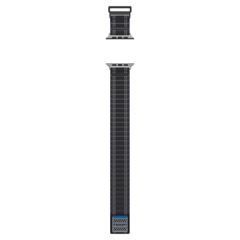 SPIGEN WBF0 каишка за Apple Watch 8 / 9 / 10 / 11 / SE / Ultra (44 / 45 / 46 / 49 мм) черна - SPIGEN WBF0 каишка за Apple Watch 8 / 9 / 10 / 11 / SE / Ultra (44 / 45 / 46 / 49 мм) черна - 8800283312751-AMP10141
