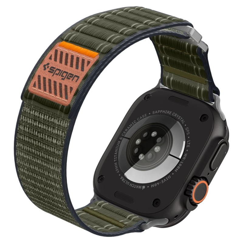 Spigen WBF0 каишка за Apple Watch 8/9/10/11/SE/Ultra (44/45/46/49 мм) зелена - 8800283312768-AMP10142