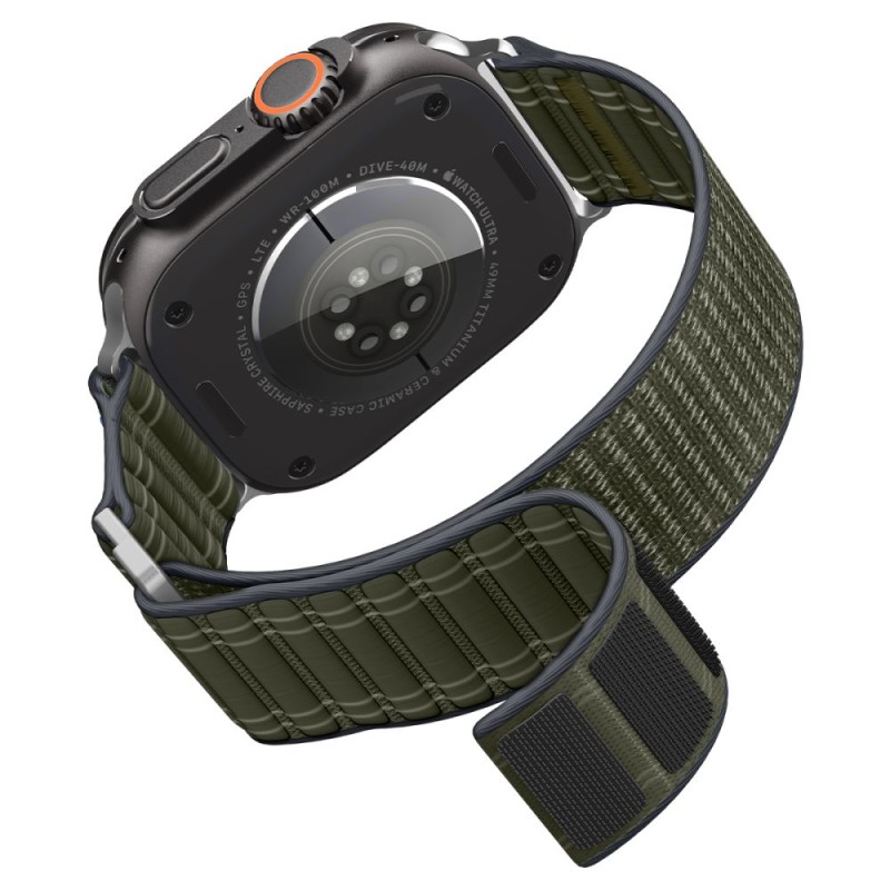 Spigen WBF0 каишка за Apple Watch 8/9/10/11/SE/Ultra (44/45/46/49 мм) зелена - 8800283312768-AMP10142