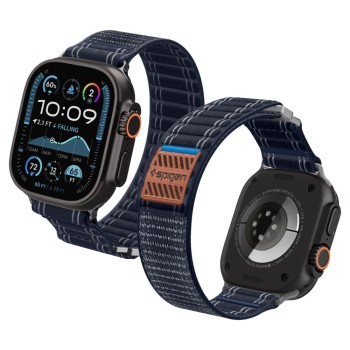 Spigen WBF0 каишка за Apple Watch 8 / 9 / 10 / 11 / SE / Ultra (44 / 45 / 46 / 49 мм) Navy