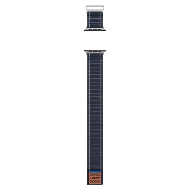 Spigen WBF0 каишка за Apple Watch 8 / 9 / 10 / 11 / SE / Ultra (44 / 45 / 46 / 49 мм) Navy - Spigen WBF0 каишка за Apple Watch 8 / 9 / 10 / 11 / SE / Ultra (44 / 45 / 46 / 49 мм) Navy - 8800283312775-AMP10143