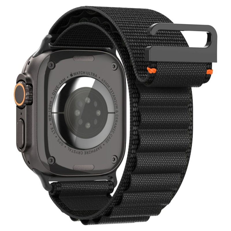 Spigen WBF1 каишка за Apple Watch 8/9/10/11/SE/Ultra (44/45/46/49 мм) черна - Spigen WBF1 каишка за Apple Watch 8/9/10/11/SE/Ultra (44/45/46/49 мм) черна - 8800283312782-AMP10144