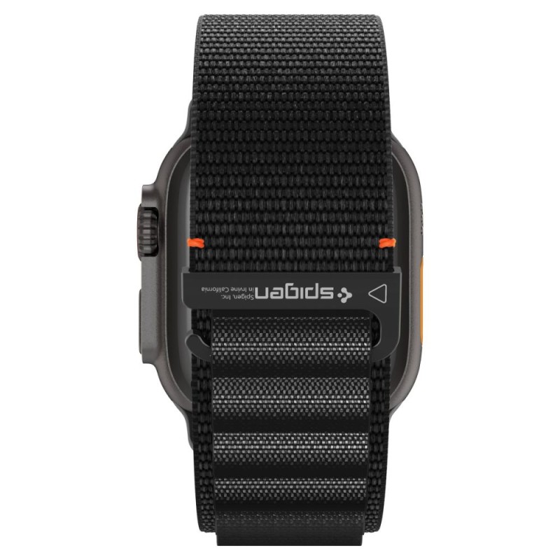 Spigen WBF1 каишка за Apple Watch 8/9/10/11/SE/Ultra (44/45/46/49 мм) черна - Spigen WBF1 каишка за Apple Watch 8/9/10/11/SE/Ultra (44/45/46/49 мм) черна - 8800283312782-AMP10144