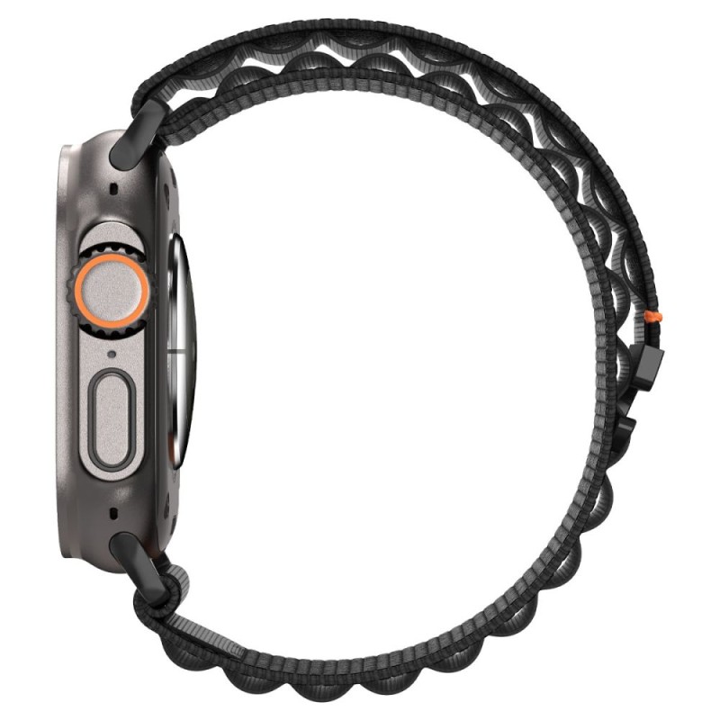 Spigen WBF1 каишка за Apple Watch 8/9/10/11/SE/Ultra (44/45/46/49 мм) черна - Spigen WBF1 каишка за Apple Watch 8/9/10/11/SE/Ultra (44/45/46/49 мм) черна - 8800283312782-AMP10144