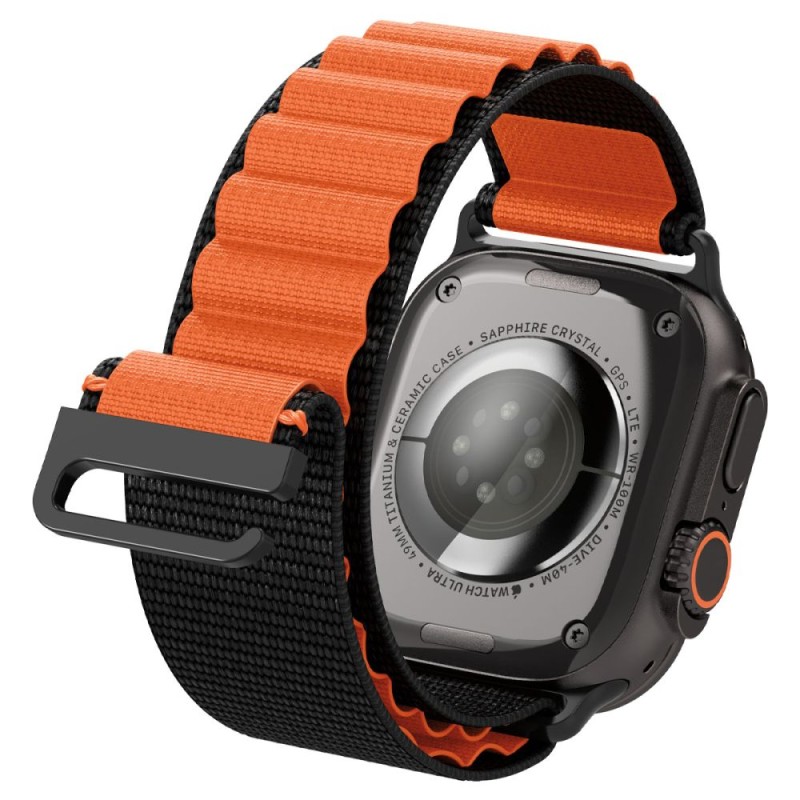 SPIGEN WBF1 каишка за Apple Watch 8/9/10/11/SE/ULTRA (44/45/46/49 мм) черна/оранжева - SPIGEN WBF1 каишка за Apple Watch 8/9/10/11/SE/ULTRA (44/45/46/49 мм) черна/оранжева - 8800283312799-AMP10145