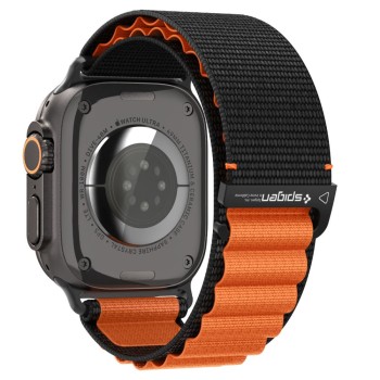 SPIGEN WBF1 каишка за Apple Watch 8/9/10/11/SE/ULTRA (44/45/46/49 мм) черна/оранжева SPIGEN WBF1 каишка за Apple Watch 8/9/10/11/SE/ULTRA (44/45/46/49 мм) черна/оранжева