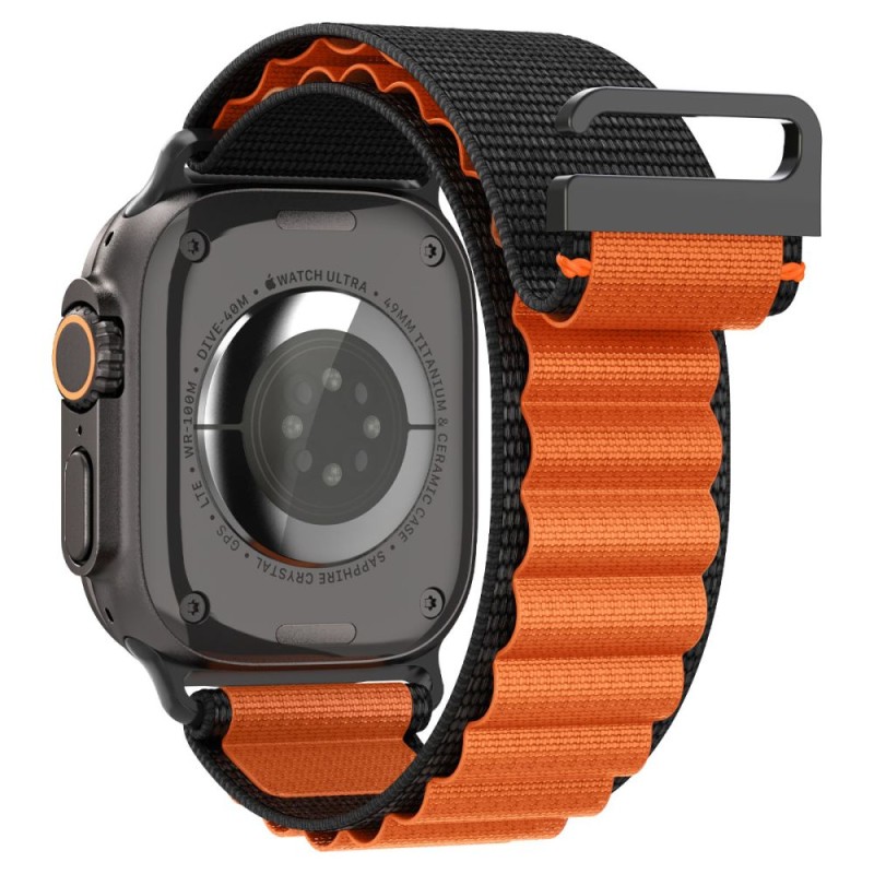 SPIGEN WBF1 каишка за Apple Watch 8/9/10/11/SE/ULTRA (44/45/46/49 мм) черна/оранжева - SPIGEN WBF1 каишка за Apple Watch 8/9/10/11/SE/ULTRA (44/45/46/49 мм) черна/оранжева - 8800283312799-AMP10145