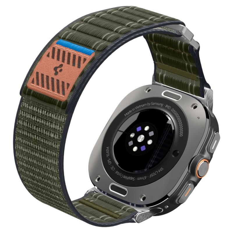 SPIGEN WBF0 каишка за Samsung Galaxy Watch Ultra 2024/2025 (47 мм) Green - SPIGEN WBF0 каишка за Samsung Galaxy Watch Ultra 2024/2025 (47 мм) Green - 8800283312812-AMP10147