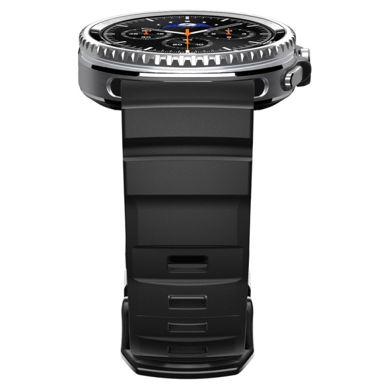 Spigen WBS2 силиконова каишка за Samsung Galaxy Watch 8 / Classic (40/44/46 мм) Black - Spigen WBS2 силиконова каишка за Samsung Galaxy Watch 8 / Classic (40/44/46 мм) Black - 8800283312836-AMP10151