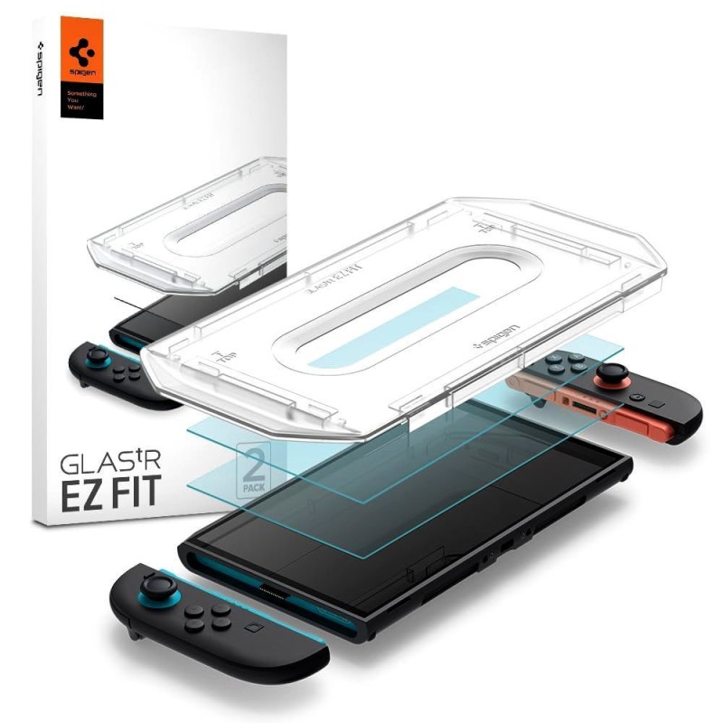Spigen Glas.TR EZ Fit закалено стъкло 2 бр. за Nintendo Switch 2 (Clear) - 8800283312881-AGL10156