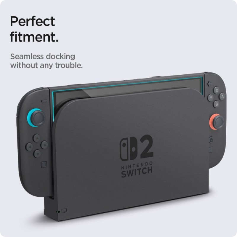 Spigen Glas.TR EZ Fit закалено стъкло 2 бр. за Nintendo Switch 2 (Clear) - 8800283312881-AGL10156
