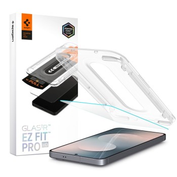 Spigen Glas.tR „EZ Fit Pro” HD, закалено стъкло 9H за Samsung Galaxy S25 FE (Clear)
