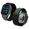 SPIGEN WBF1 каишка за Apple Watch 8/9/10/11/SE/Ultra (44/45/46/49 мм) черна/зелена - SPIGEN WBF1 каишка за Apple Watch 8/9/10/11/SE/Ultra (44/45/46/49 мм) черна/зелена - 8800283313574-AMP10223