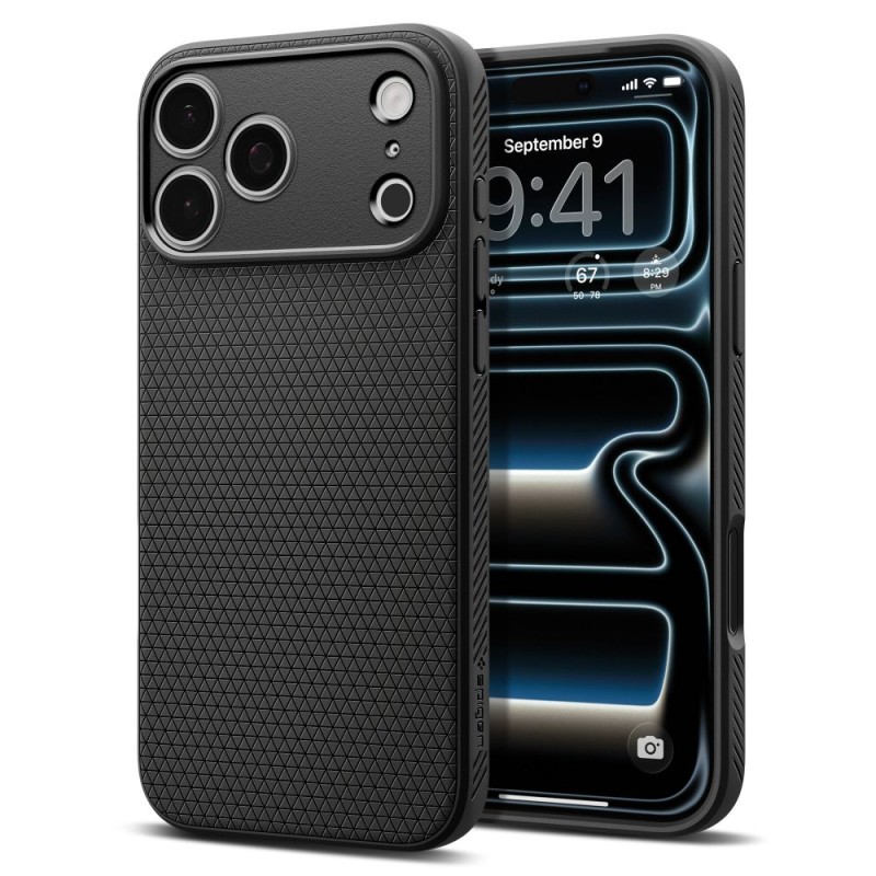 Spigen Liquid Air за iPhone 17 Pro Max, матово черно - Spigen Liquid Air за iPhone 17 Pro Max, матово черно - 8800283313970-ACS10265