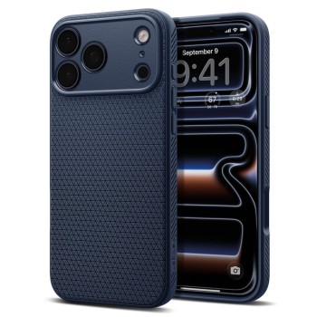 Spigen Liquid Air за iPhone 17 Pro Max Navy Blue