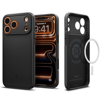 Spigen Thin Fit MagSafe за iPhone 17 Pro Max, черен