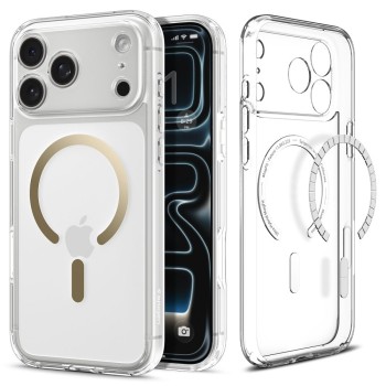 SPIGEN ULTRA HYBRID MagSafe iPhone 17 PRO MAX Clear/Gold (SKU: 8800283314168-ACS10284)