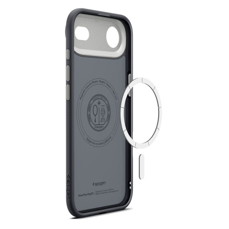 SPIGEN NANO POP MagSafe – iPhone Air (черно „Black Sesame“), защитен кейс - 8800283314335-ACS10301