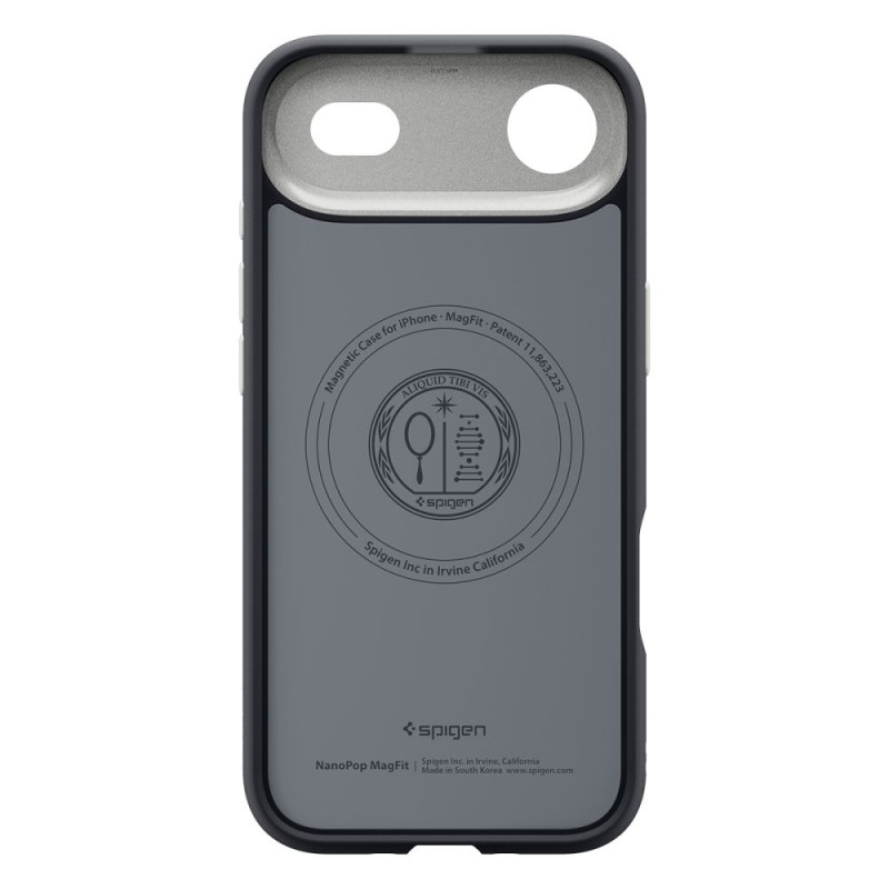 SPIGEN NANO POP MagSafe – iPhone Air (черно „Black Sesame“), защитен кейс - 8800283314335-ACS10301