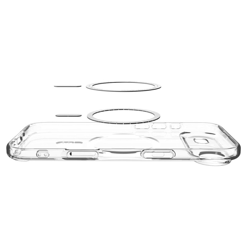 SPIGEN ULTRA HYBRID MagSafe iPhone Air прозрачно/бяло (ACS10313) - SPIGEN ULTRA HYBRID MagSafe iPhone Air прозрачно/бяло (ACS10313) - 8800283314458-ACS10313