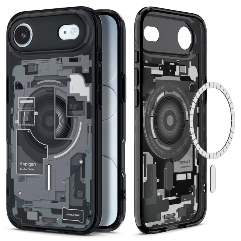 Spigen Ultra Hybrid MagSafe за iPhone Air / Zero One (черен) - Spigen Ultra Hybrid MagSafe за iPhone Air / Zero One (черен) - 8800283314526-ACS10320
