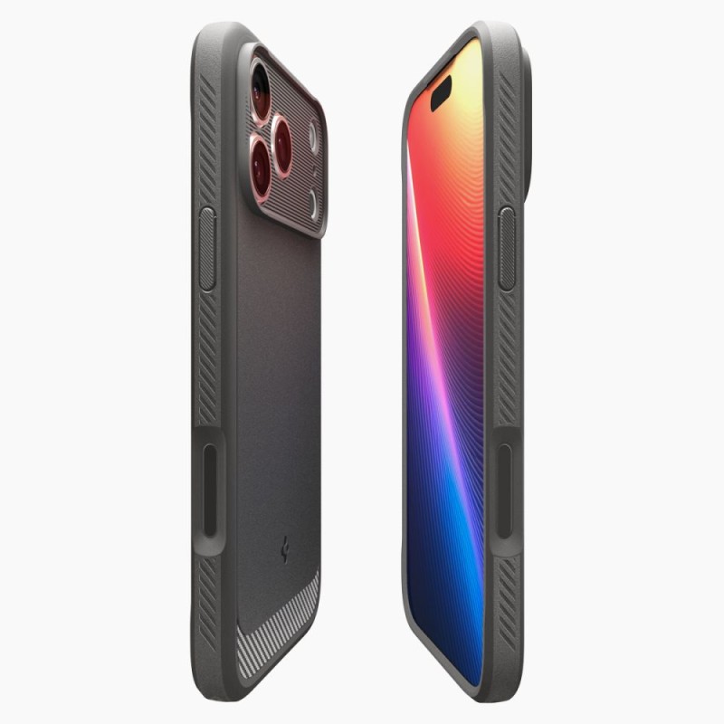 SPIGEN Rugged Armor MagSafe силиконов кейс за iPhone 17 Pro Grey - SPIGEN Rugged Armor MagSafe силиконов кейс за iPhone 17 Pro Grey - 8800283314625-ACS10330