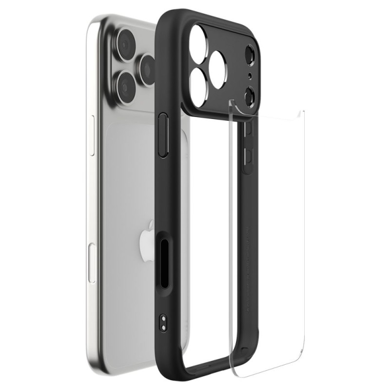 SPIGEN ULTRA HYBRID за iPhone 17 Pro – матово черно - SPIGEN ULTRA HYBRID за iPhone 17 Pro – матово черно - 8800283314755-ACS10343