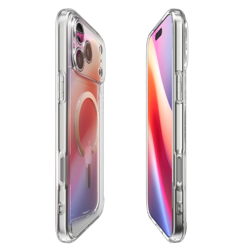 Spigen Ultra Hybrid Magsafe за iPhone 17 Pro – прозрачно/златисто - Spigen Ultra Hybrid Magsafe за iPhone 17 Pro – прозрачно/златисто - 8800283314809-ACS10348
